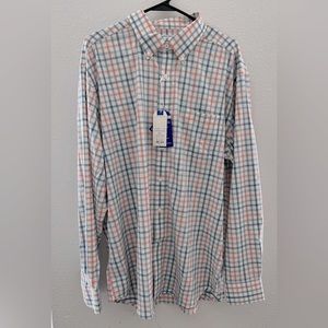 Pink/Blue/White Long Sleeve Button Up